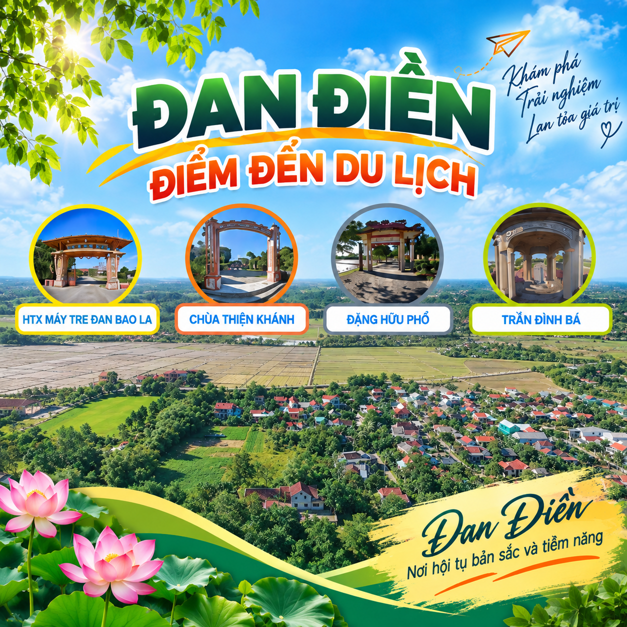 Khám phá di tích xã Đan Điền